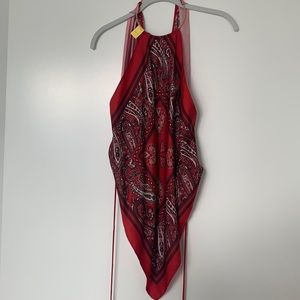 DVF Silk Bandana blouse